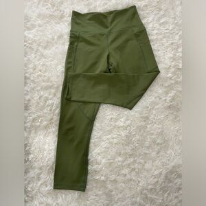 Zyia Size Small Army Green Workout Leggings - Super smooth; barely worn!